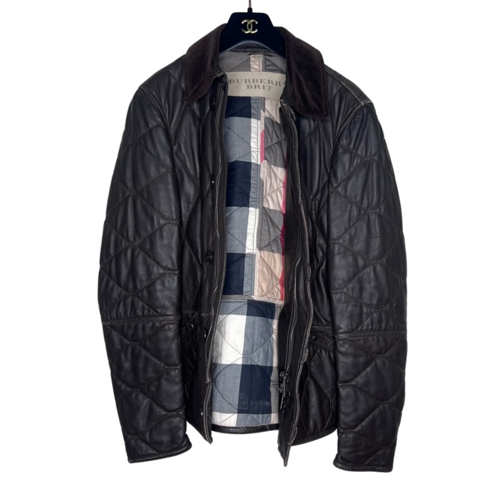 Burberry Black Leather Jacket